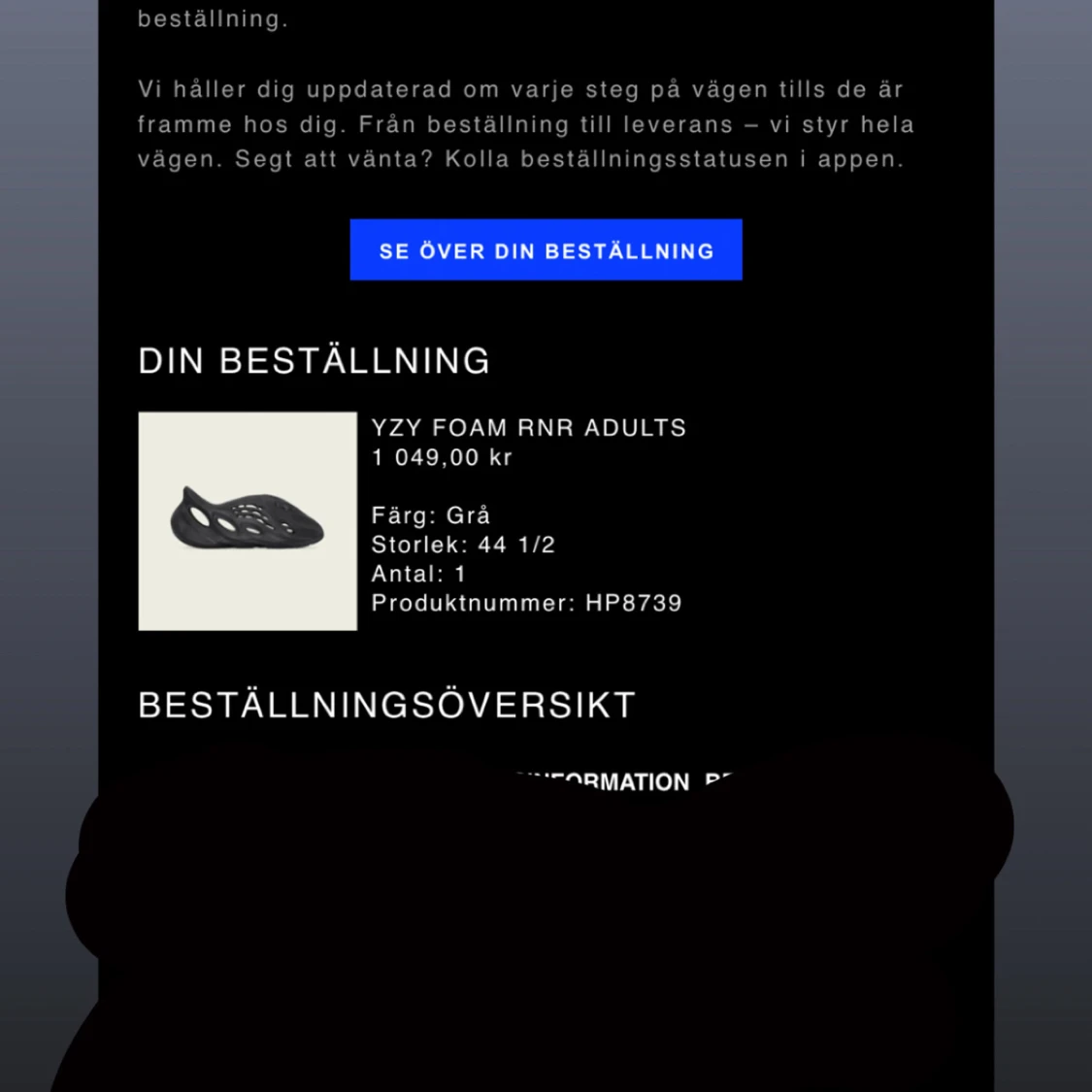 Adidas Yeezy Foam Runner svart - 4