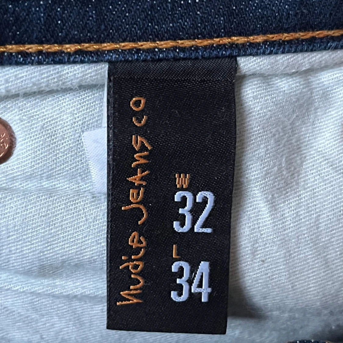 Mörkblå Nudie Jeans, W32 L34 - 3