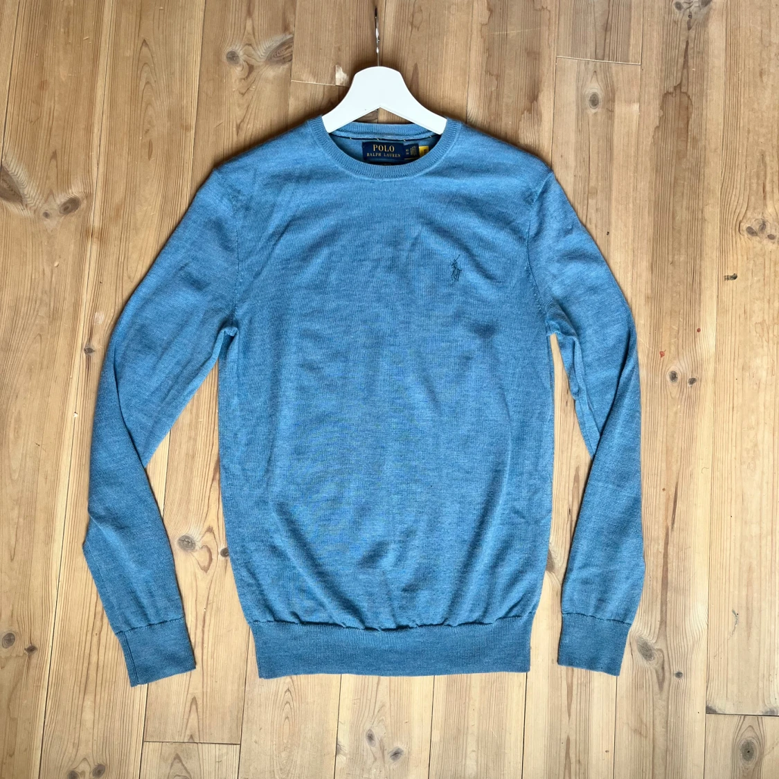 Blå merinoulltröja Polo Ralph Lauren XS
