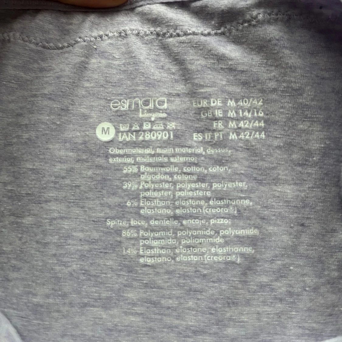 Supergulligt ljuslila linne med spets  - 2