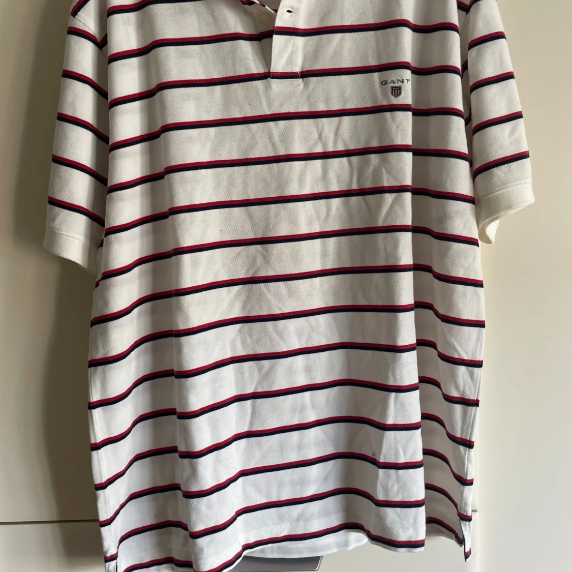 Gant pikétröja vitrandig stl XL - 4