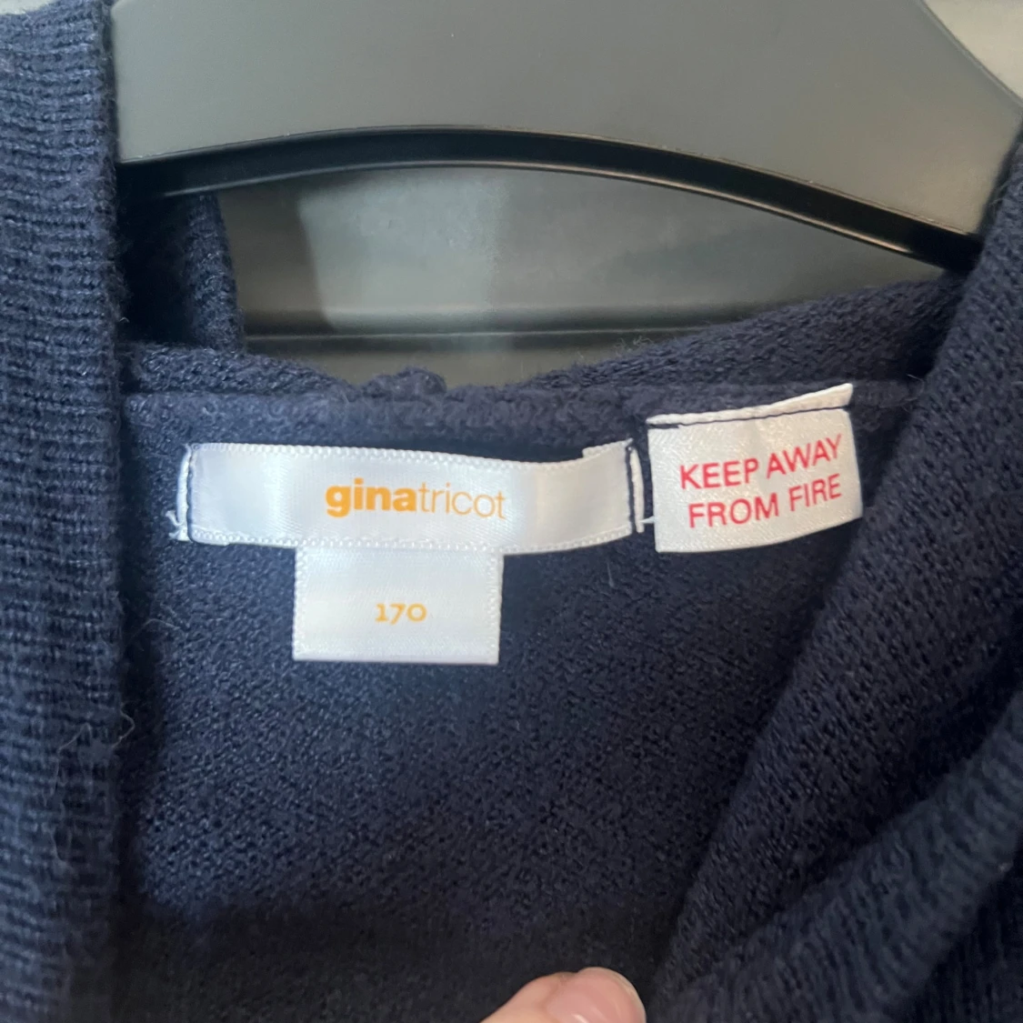 Mörkblå kofta med dragkedja - 1