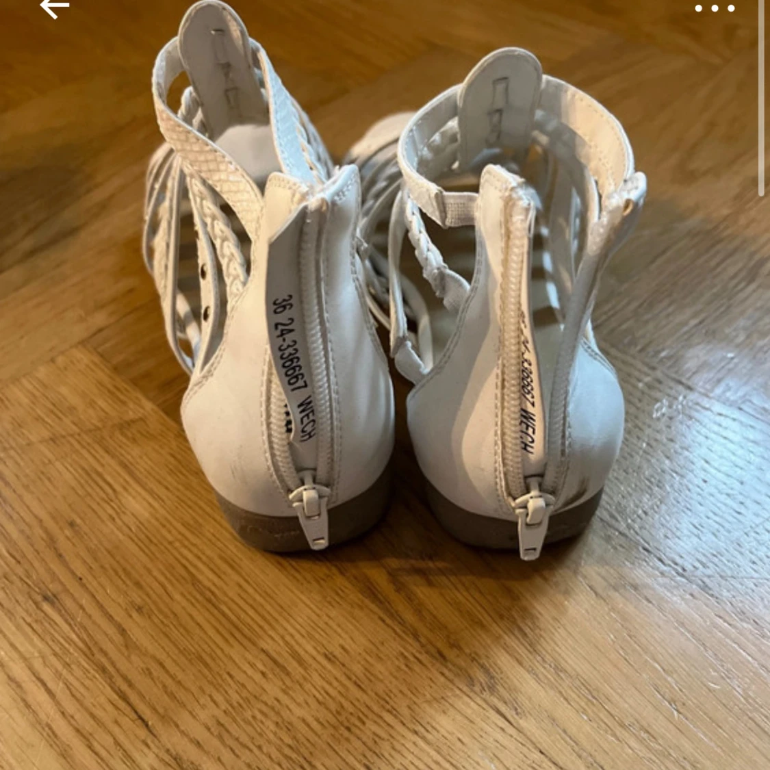 Vita sandaler från Din Sko, strl 36 - 2