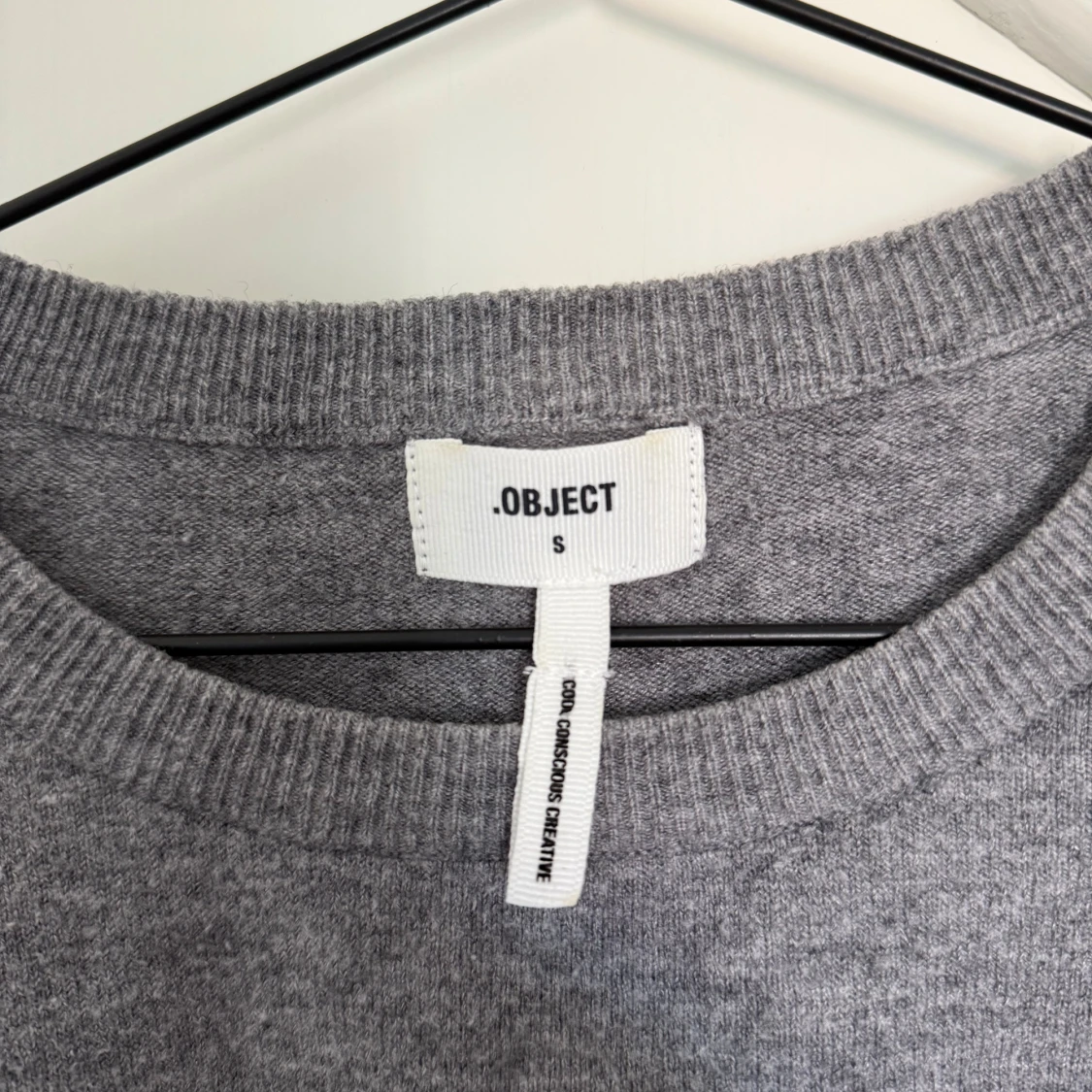 Grå stickad tröja från Object - 2