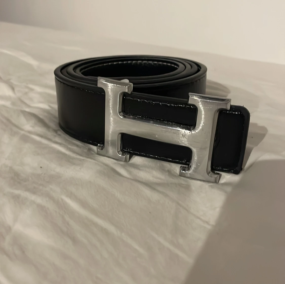 Silver H späne bälte