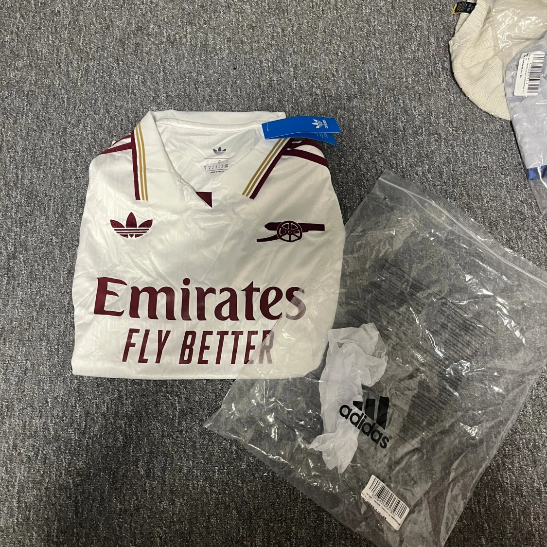 Vit Arsenal fotbollströja Adidas S - 2