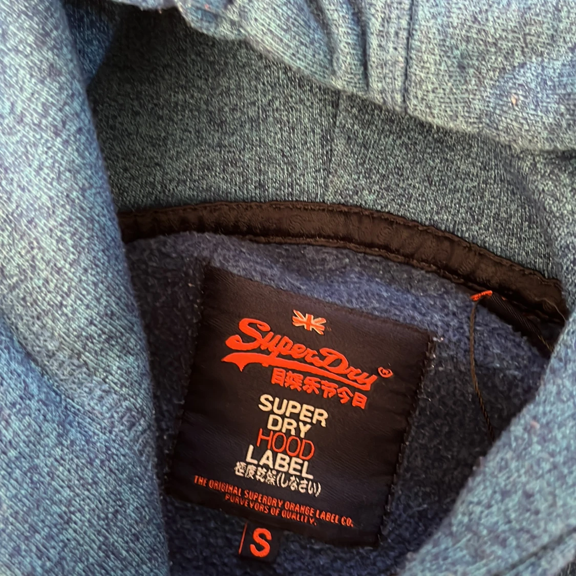 Blå hoodie från Superdry med tryck - 3