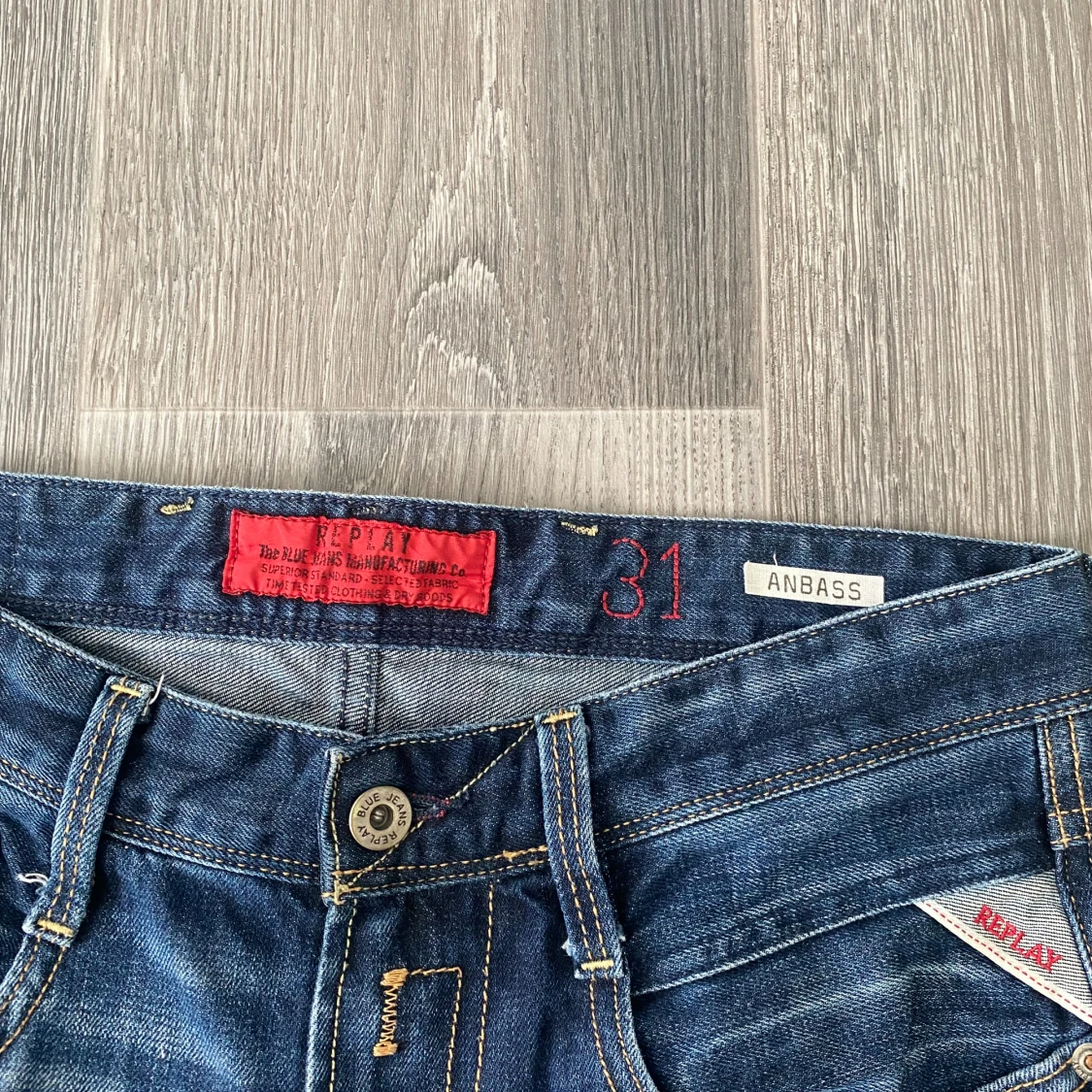 Replay Anbass jeans blå denim - 3
