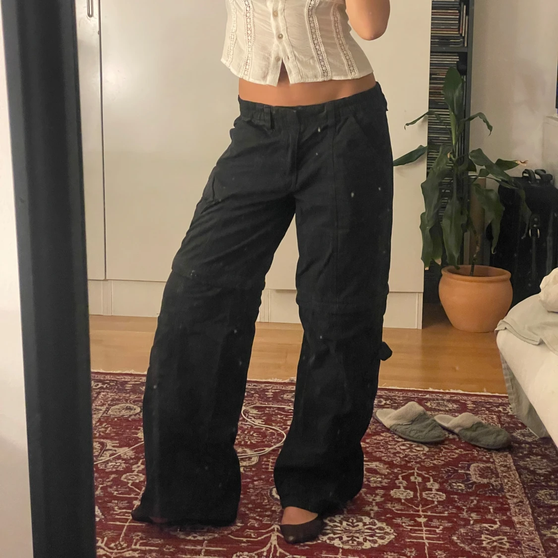 Svarta baggy cargos - 1