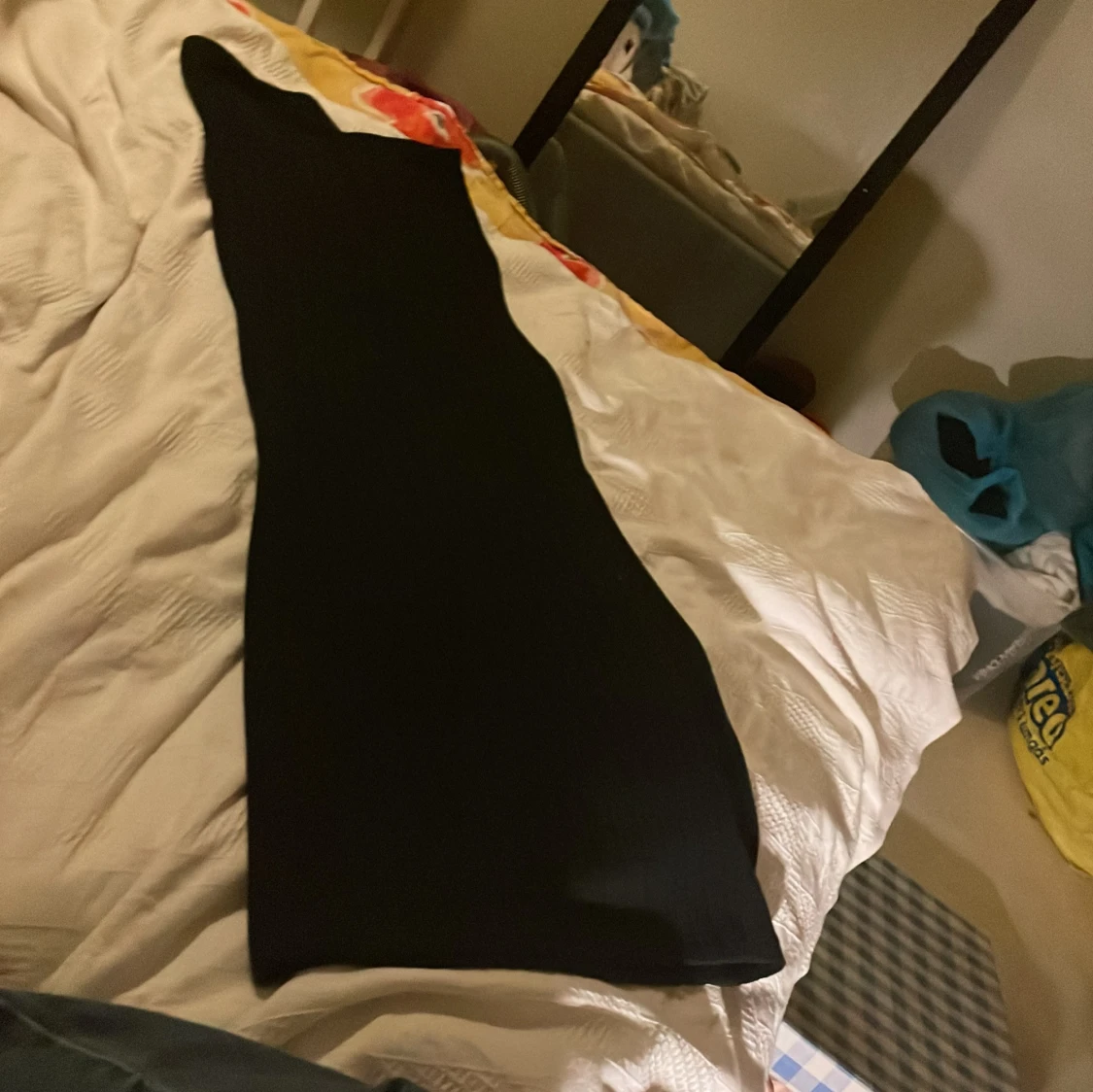 Svart ribbad långkjol från SHEIN