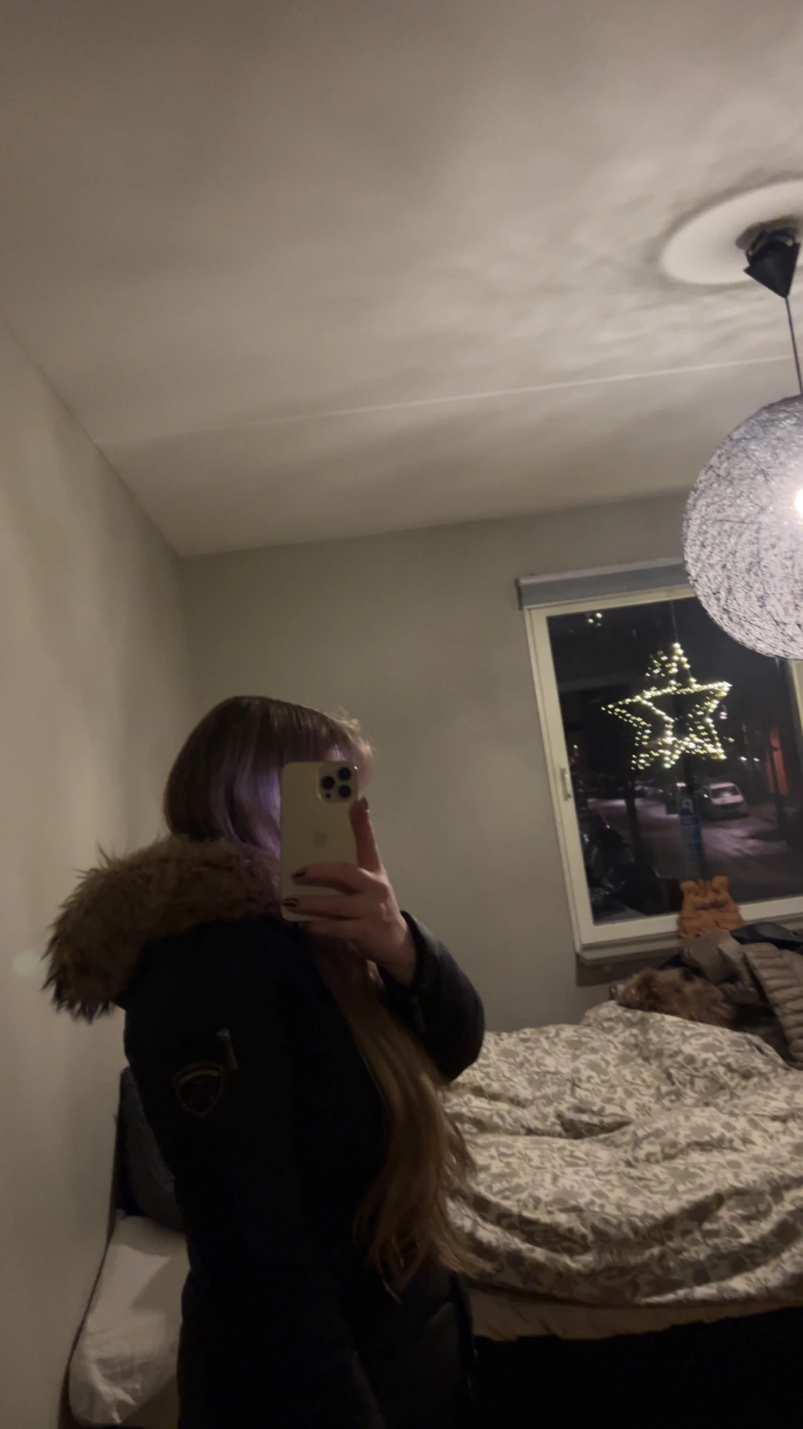 Svart jacka med äkta päls från RockAndBlue - 6