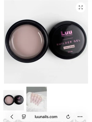 Luu Builder Gel Cover Nude Pink - Builder Gel från Luunails Professional i färgen Cover Nude Pink. Helt oöppnad med plasten på! Nypris: 285kr. 30 g