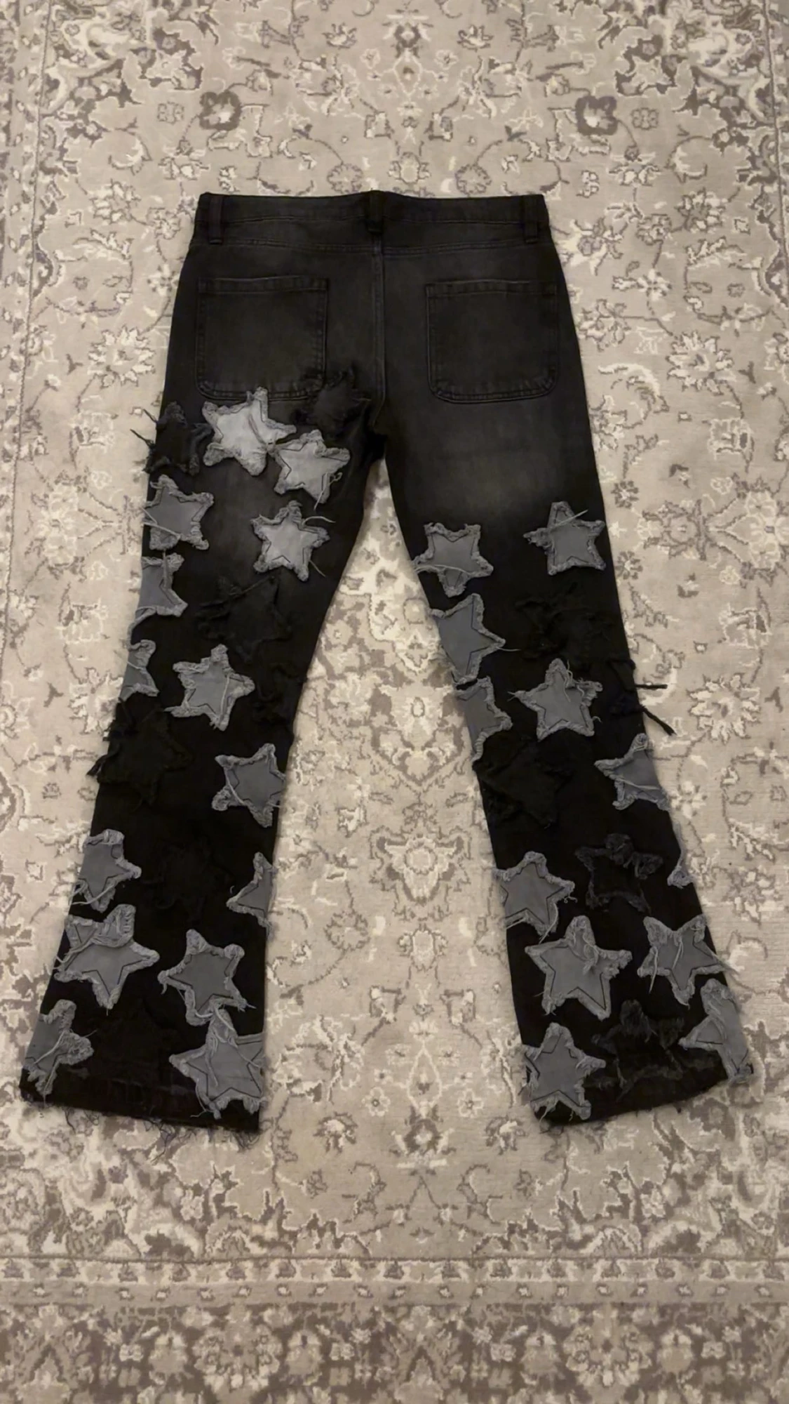 Counting Stars Stacked Slim Flare Jeans - oanvända - 1