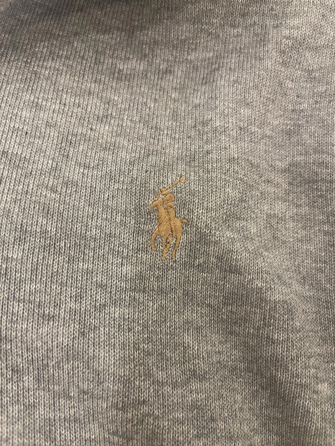 Grå polo quarter zipp  - 1