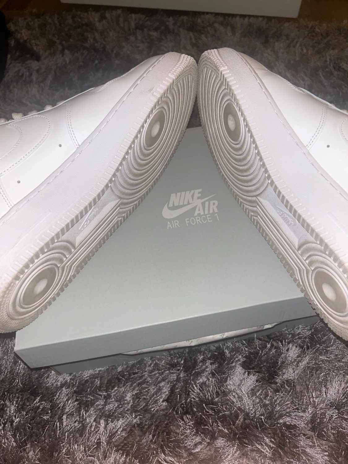 Nike Air Force 1 storlek 44,5 vit - 3