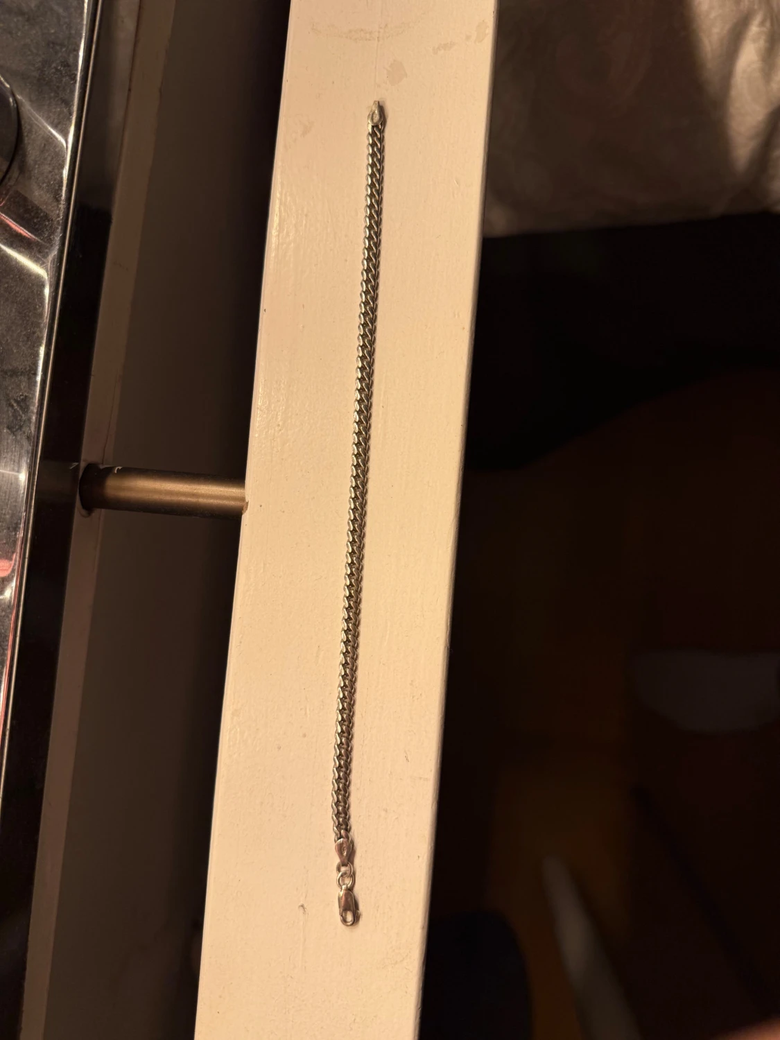 Snyggt silverfärgat kedjearmband - 1