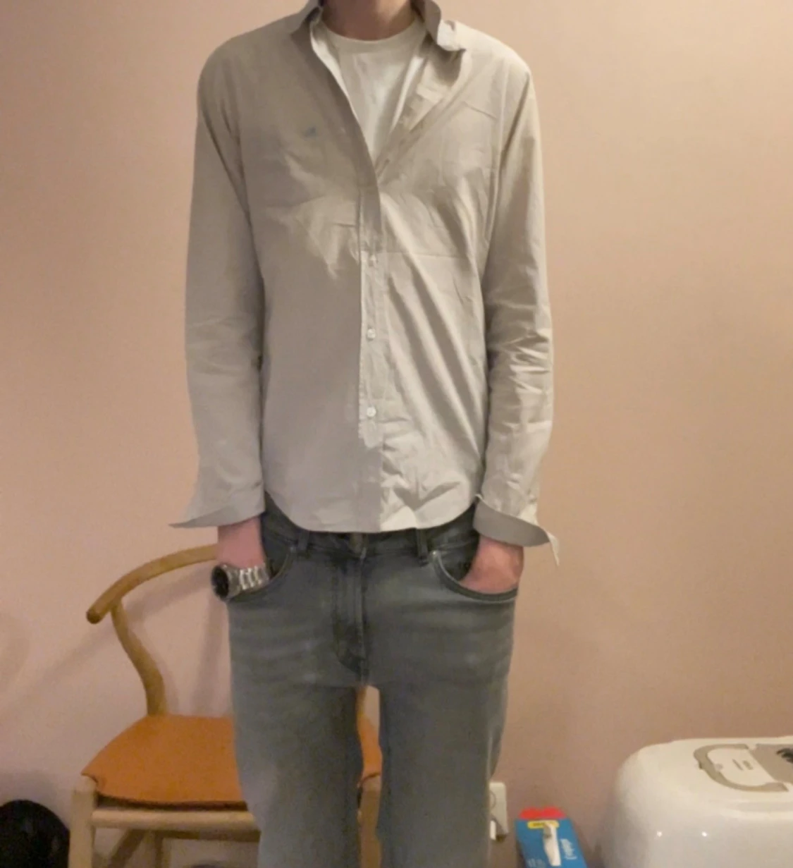 Beige skjorta från Burberry Brit - 3