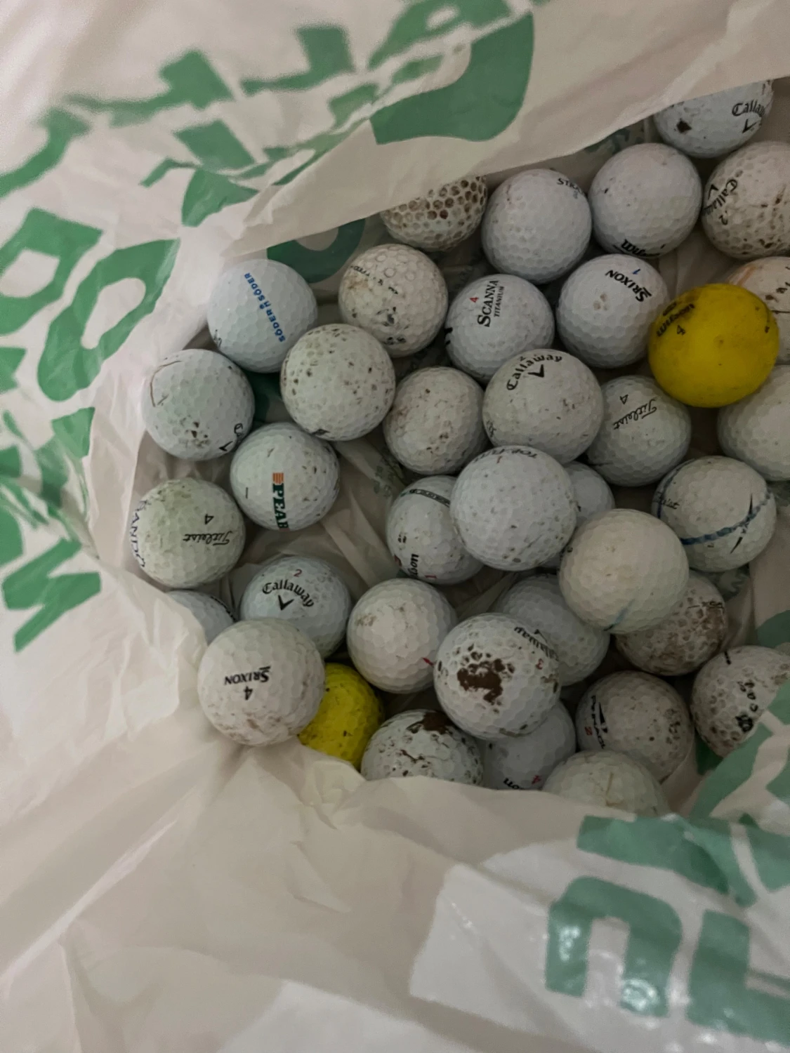 Golfbollar blandat - 3