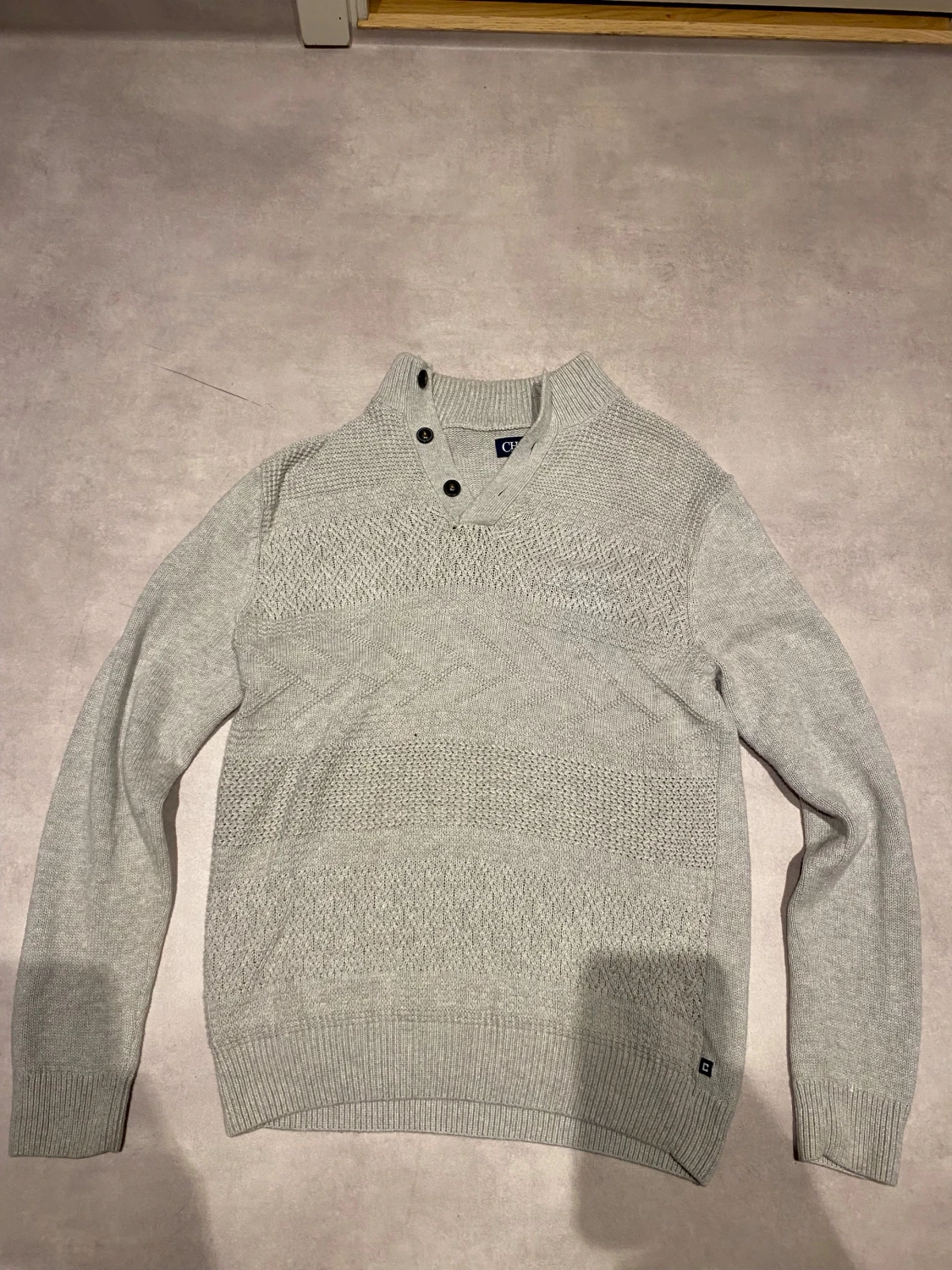 Ljusgrå stickad tröja från chaps by Ralph lauren - 4