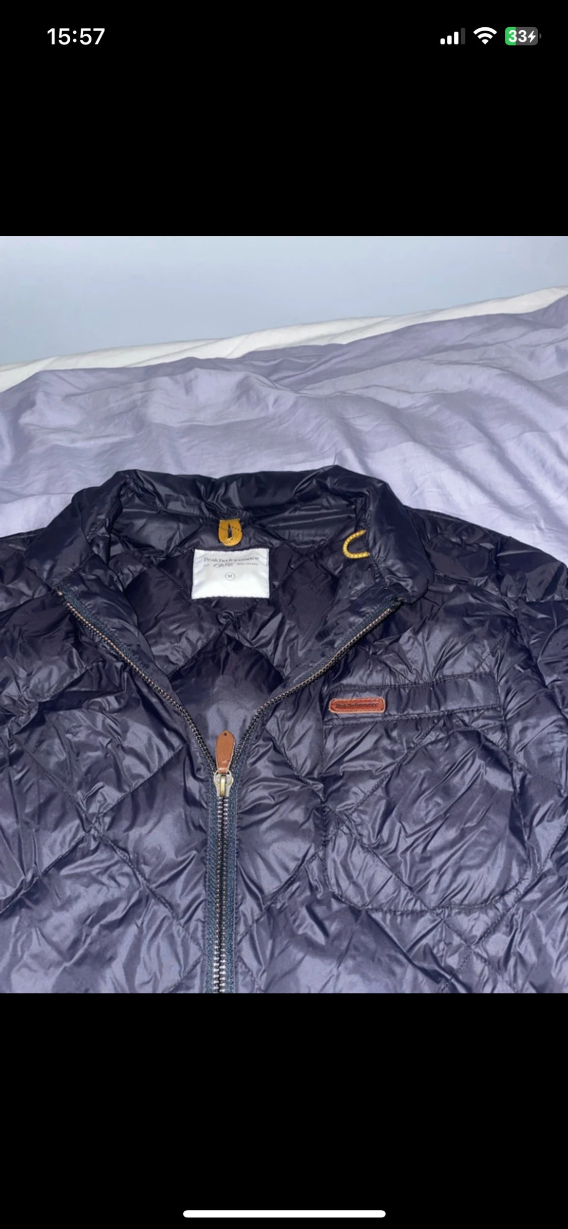 Svart quiltad dunjacka Peak Performance - 1