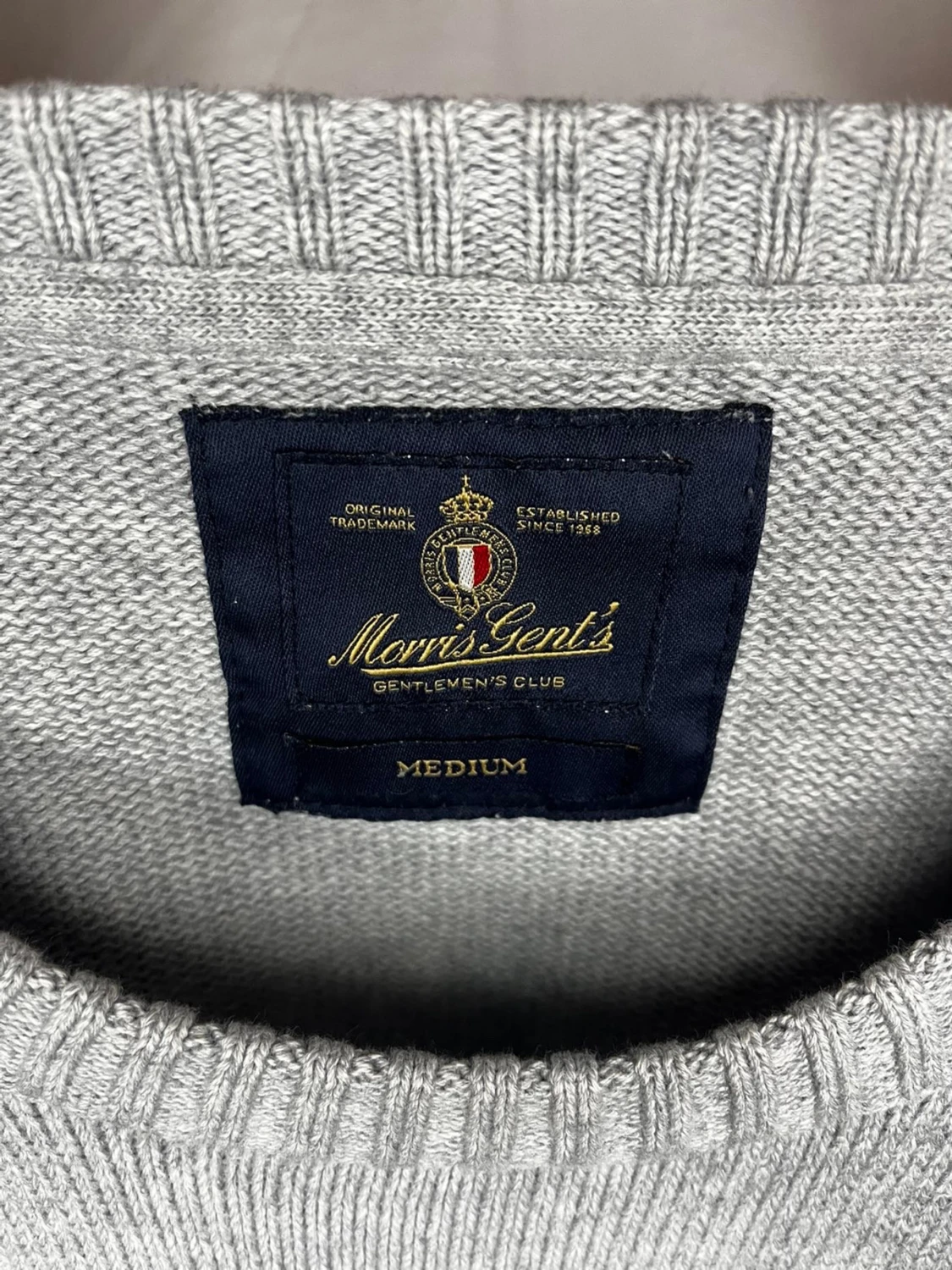 Grå stickad tröja från Morris - 2