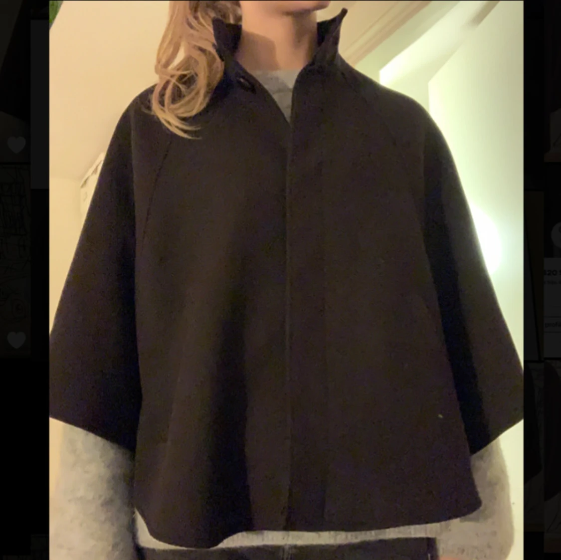 Trekvartsärmad poncho - 90