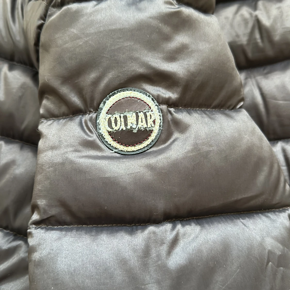 Mörkbrun Colmar pufferjacka med huva - 2