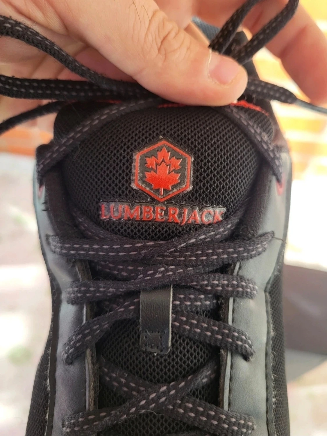 Lumberjack Svarta sneakers med röd detalj 43 - 4