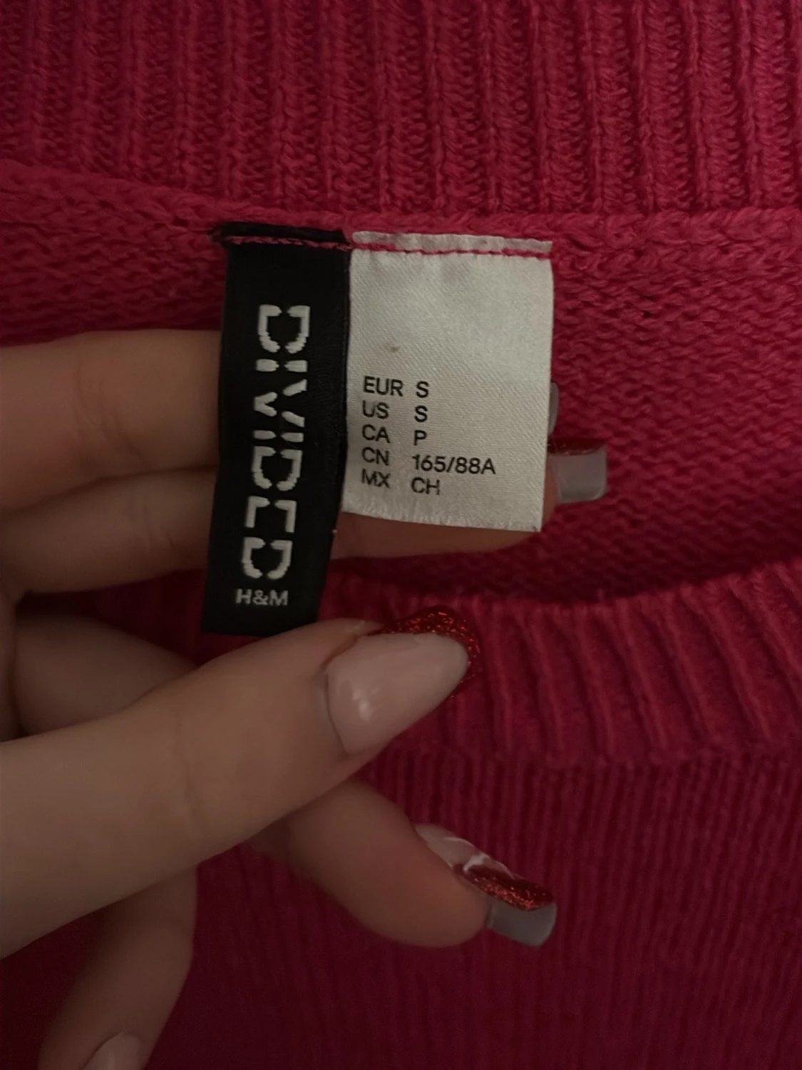Rosa stickad tröja från H&M Divided - 3