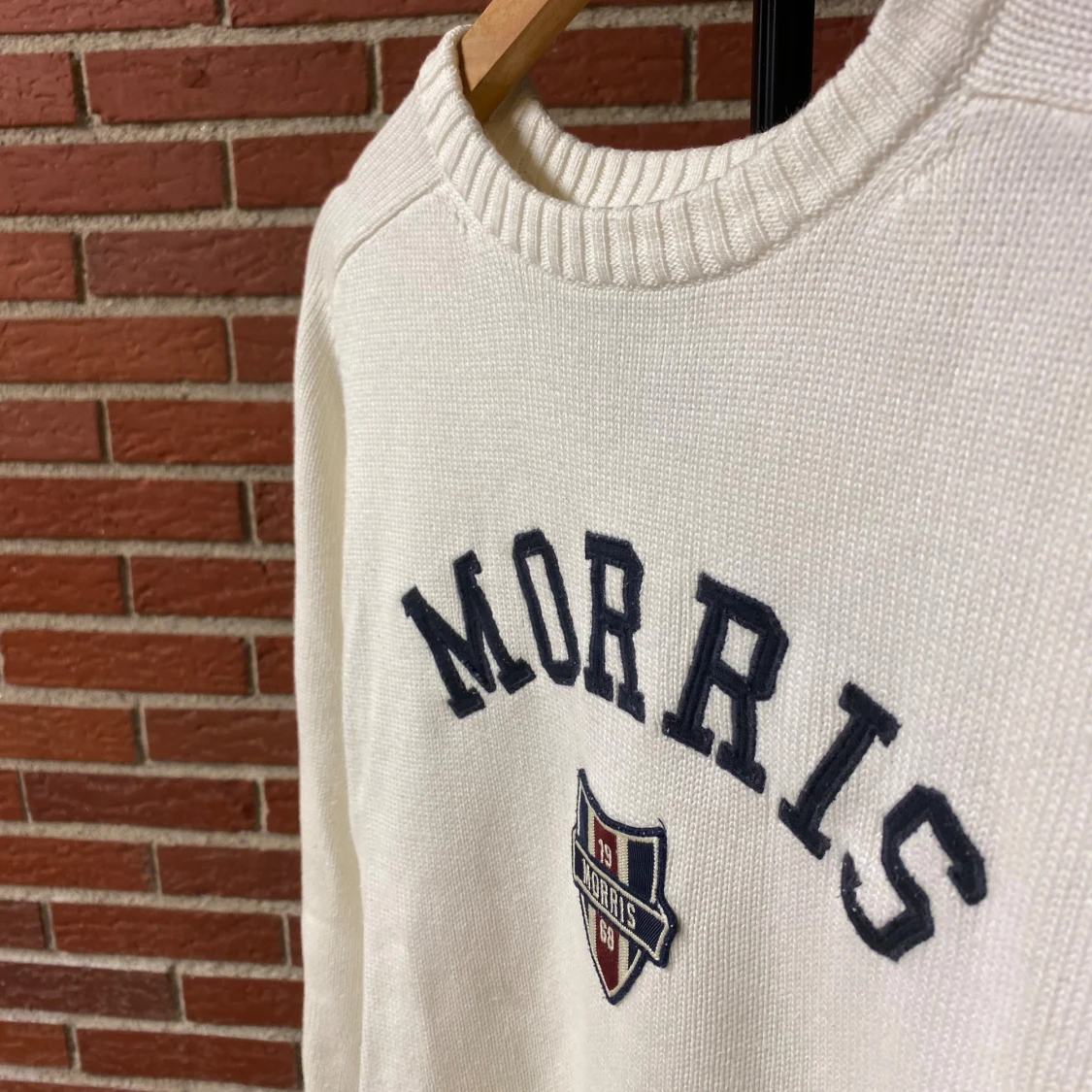Vit stickad tröja från Morris - 1