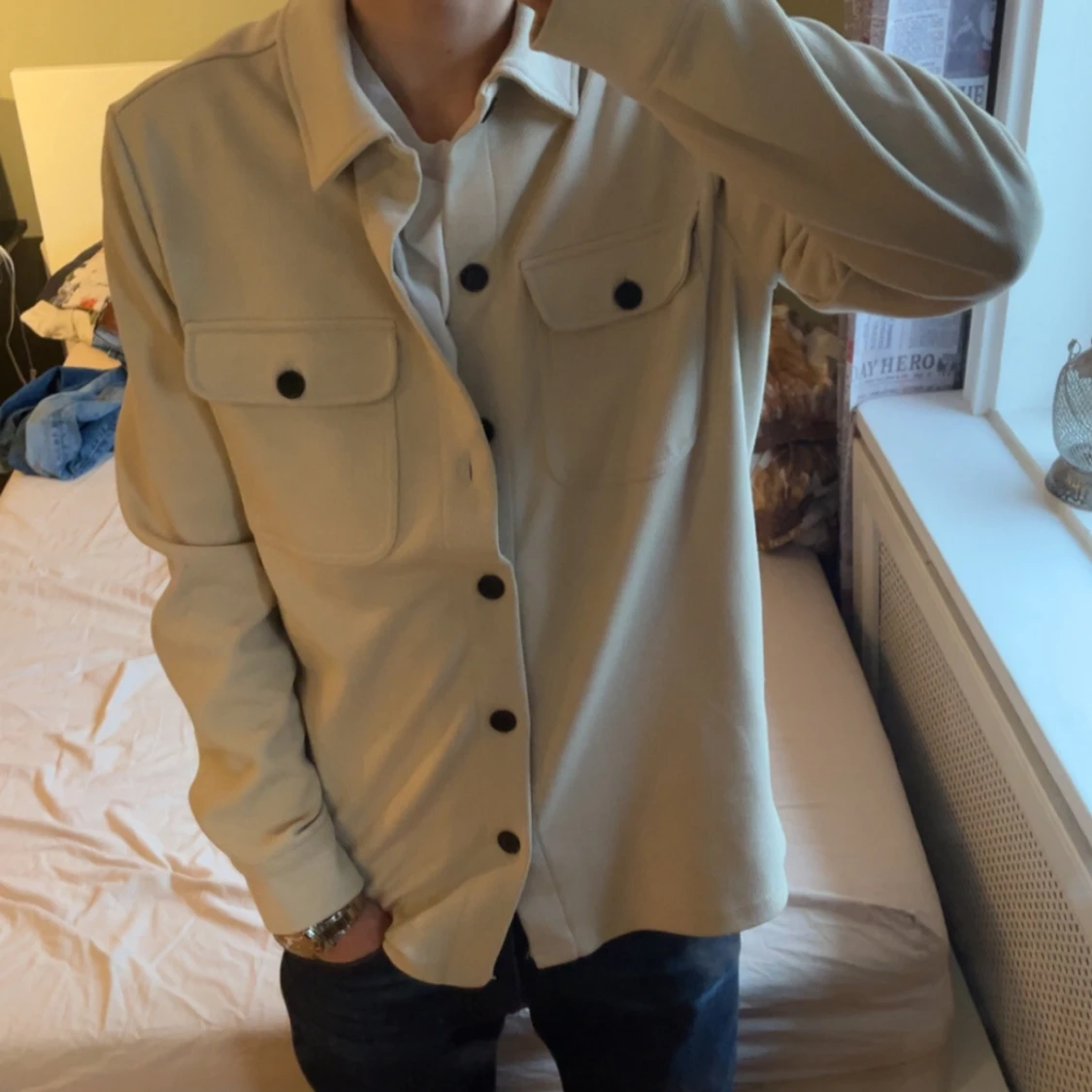 Beige overshirt från Only & Sons - 1