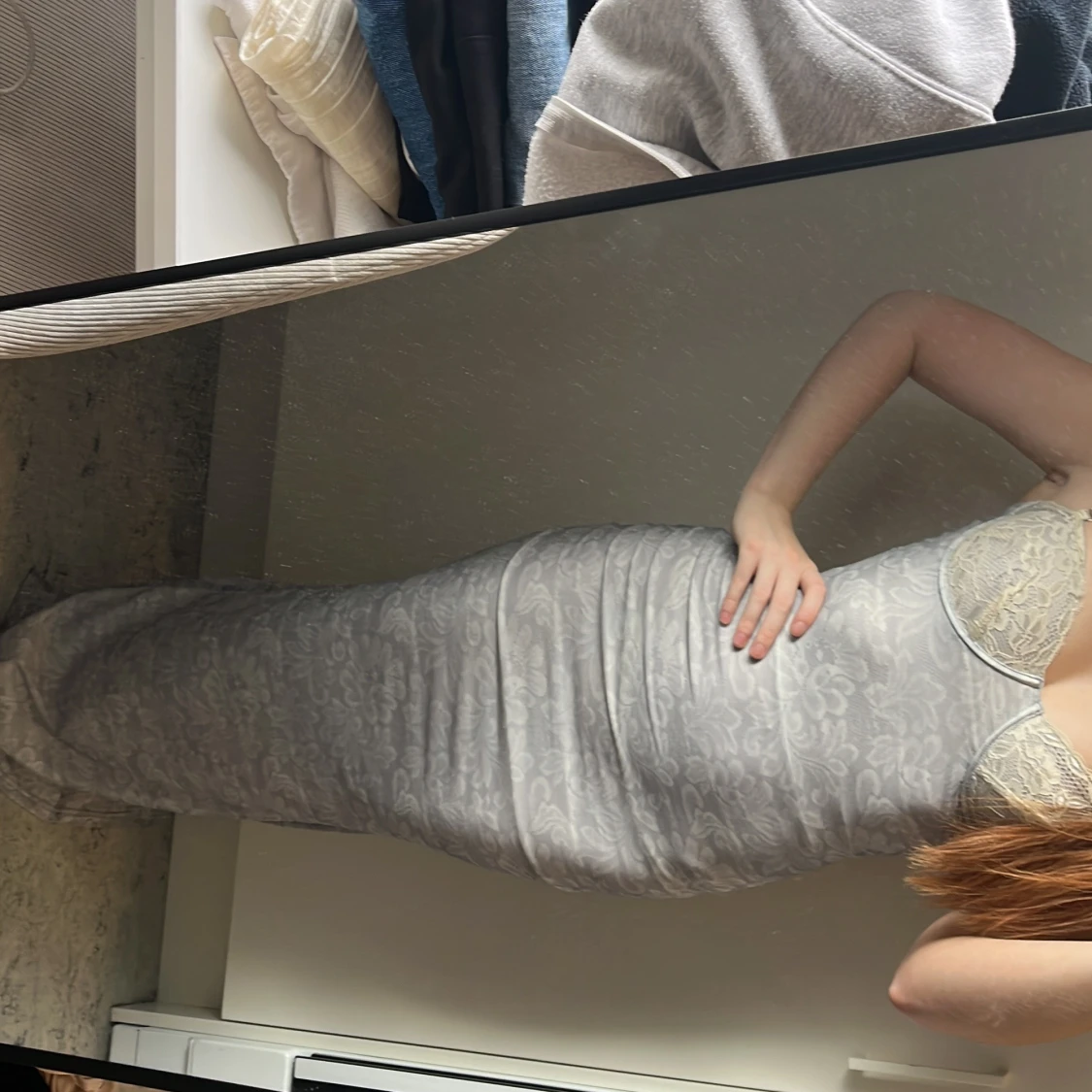 Tigermist lång klänning 