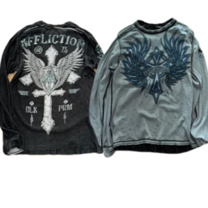 Rare affliction longsleeve - Rare affliction longsleeve som är reverseble 🔥väkdigt stor men sitter ändå najs på mig som är 180 