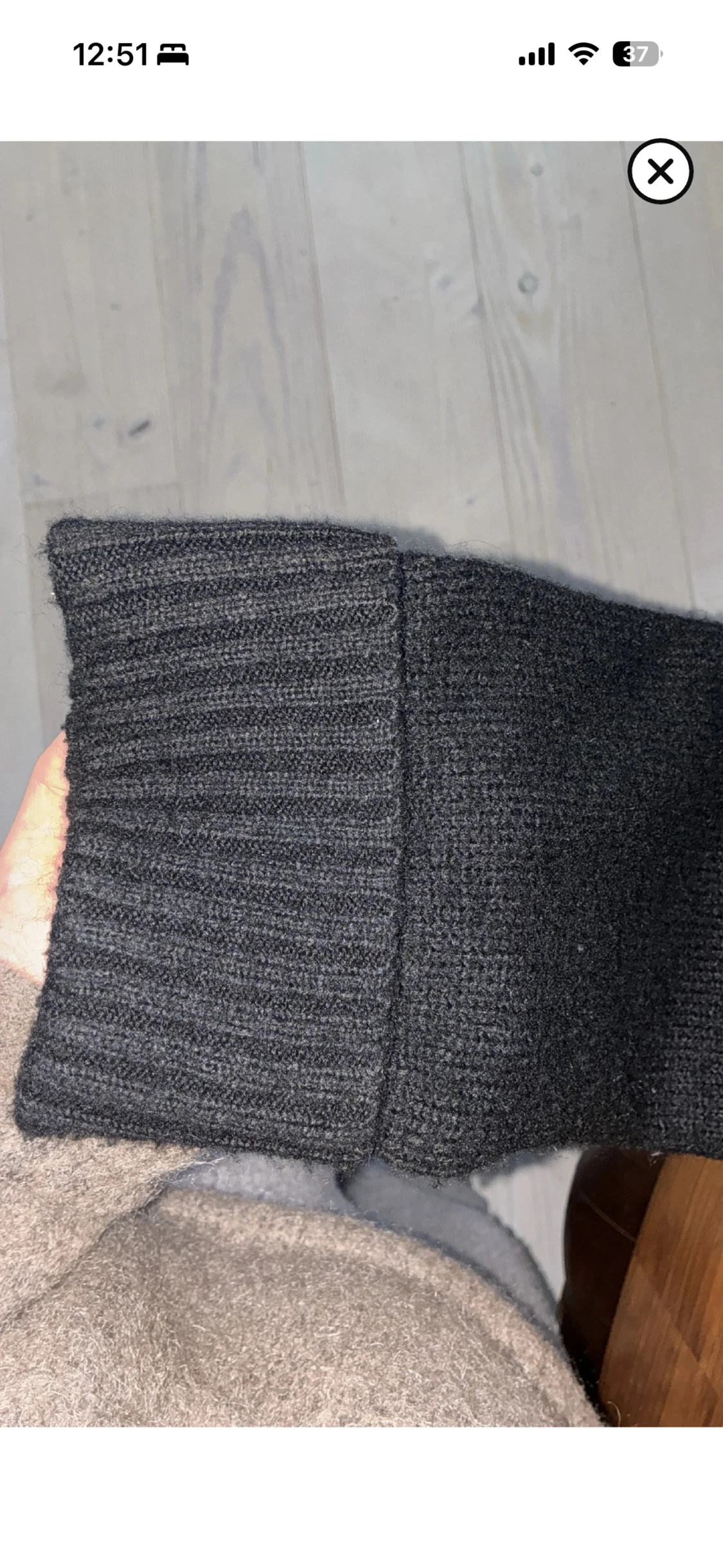 Svart oversized stickad tröja - 4