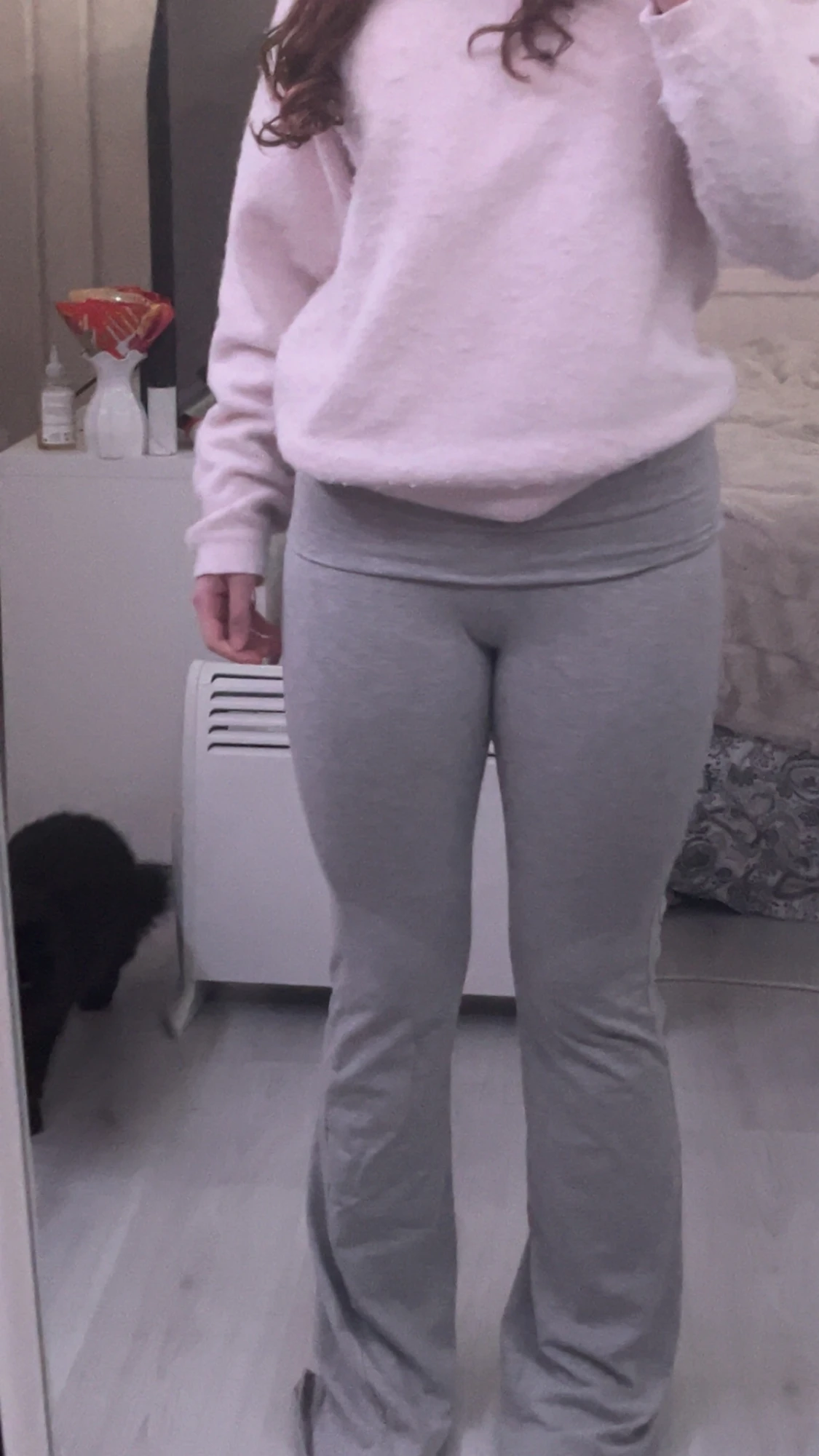 Grå bootcut leggings från Lefties