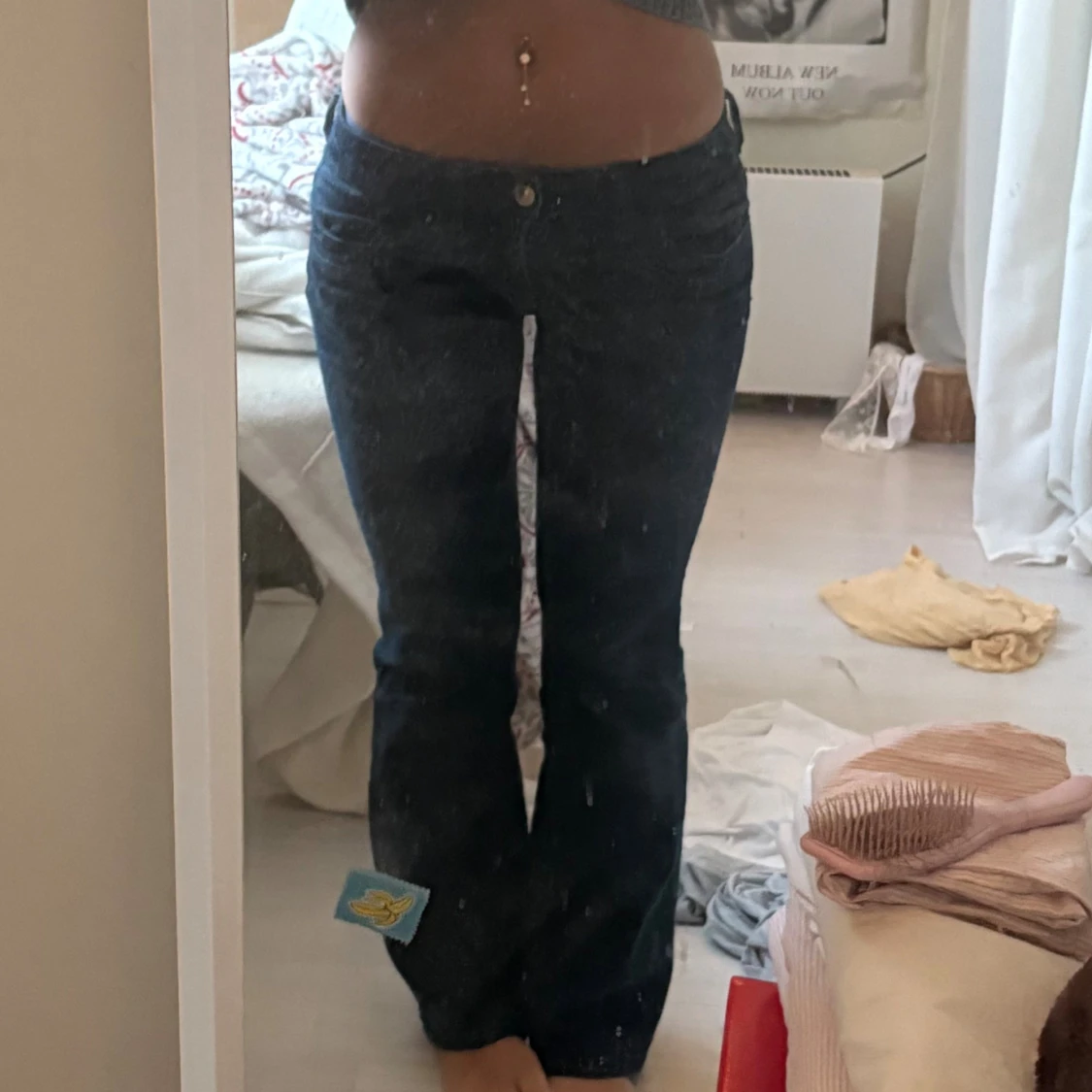 Lågmidjade bootcut jeans