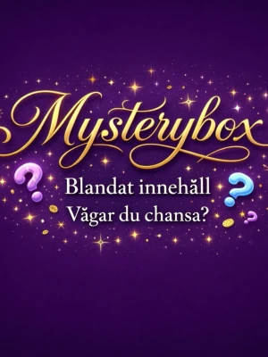 Mystery box! Blandat innehåll  - Vågar du chansa och köpa en blandad mystery box? Innehållet är fräscht, en del nytt! Kan vara tex smycken - accessoarer.. ?🌸 endast 30:- för mellan 3-5 saker  (obs, ha i åtanke att det INTE är någon returrätt på Mystery box’s) 💫Liten extra gåva vid varje köp! Fynda fynda! 