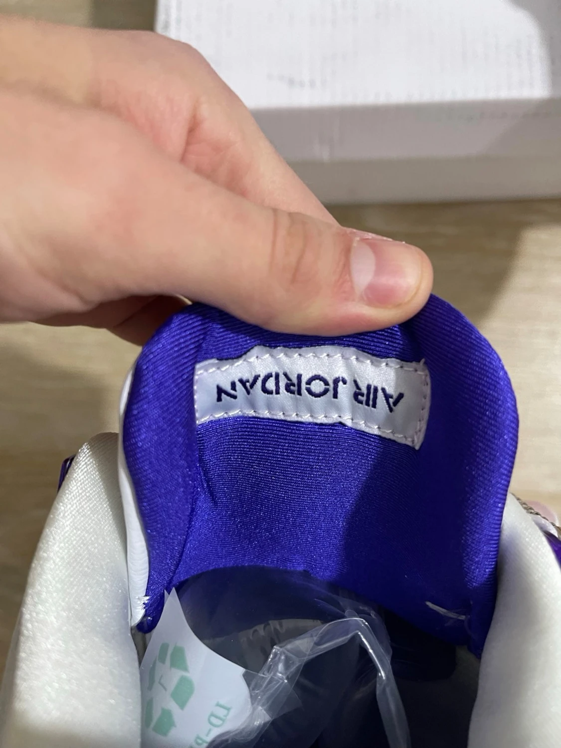 Air Jordan 4 White Purple sneakers - 5