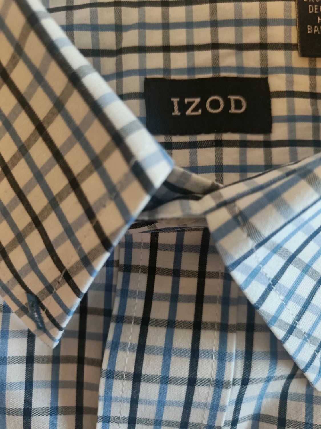 Rutig skjorta från IZOD i blått och vitt - 1