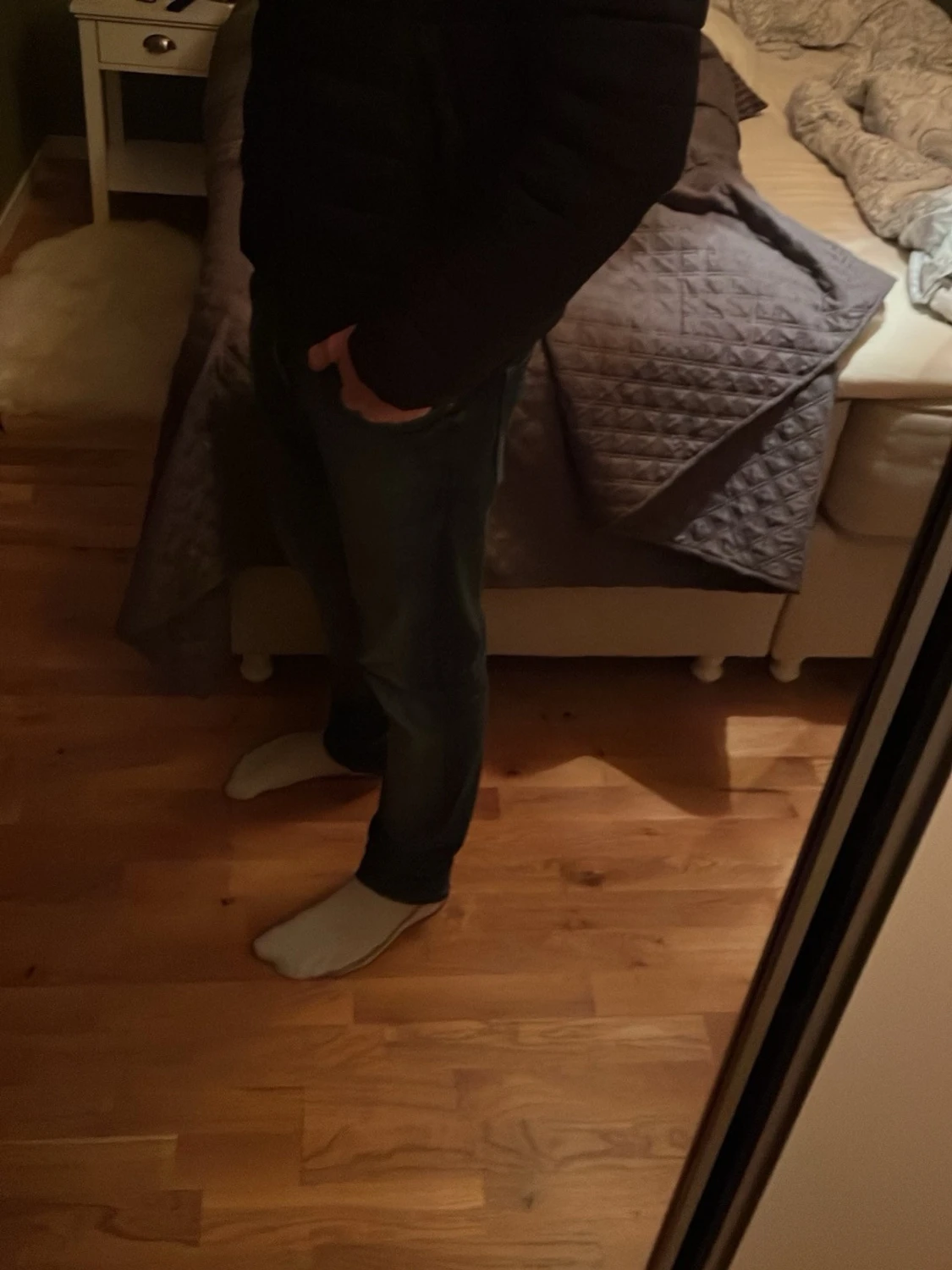 Svart pufferjacka Superdry Fuji