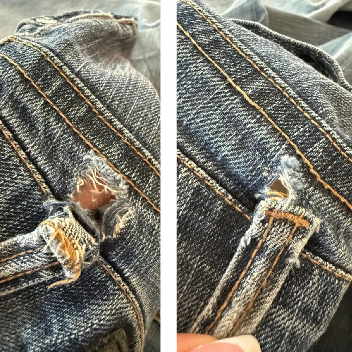 lågmidjade bootcut jeans - 3