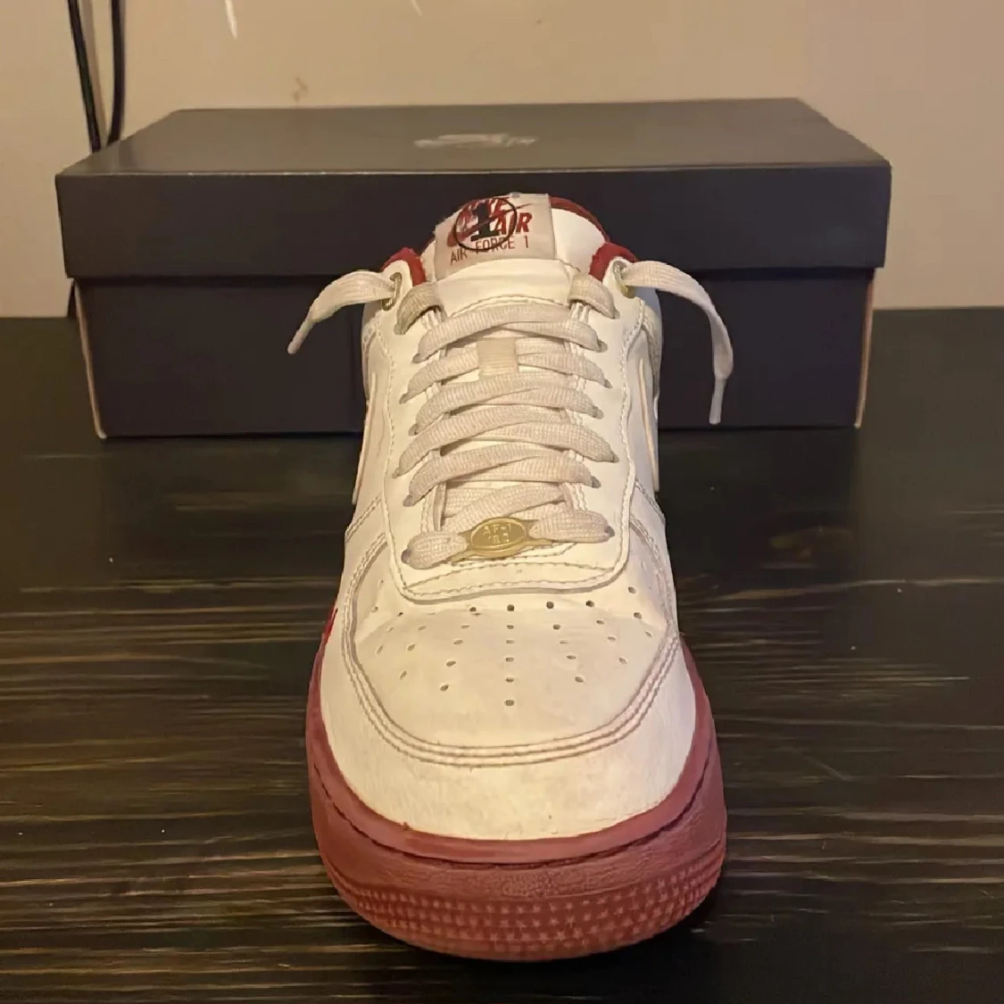 Nike Air Force 1 40th Anniversary vit/röd - 2