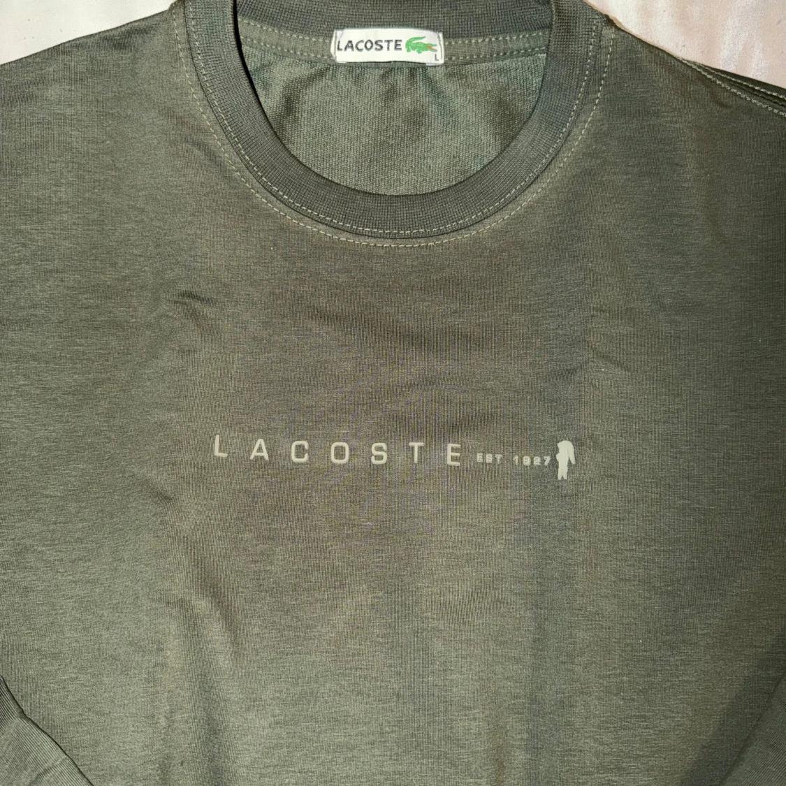 Grön oanvänd långärmad tröja från Lacoste - 4