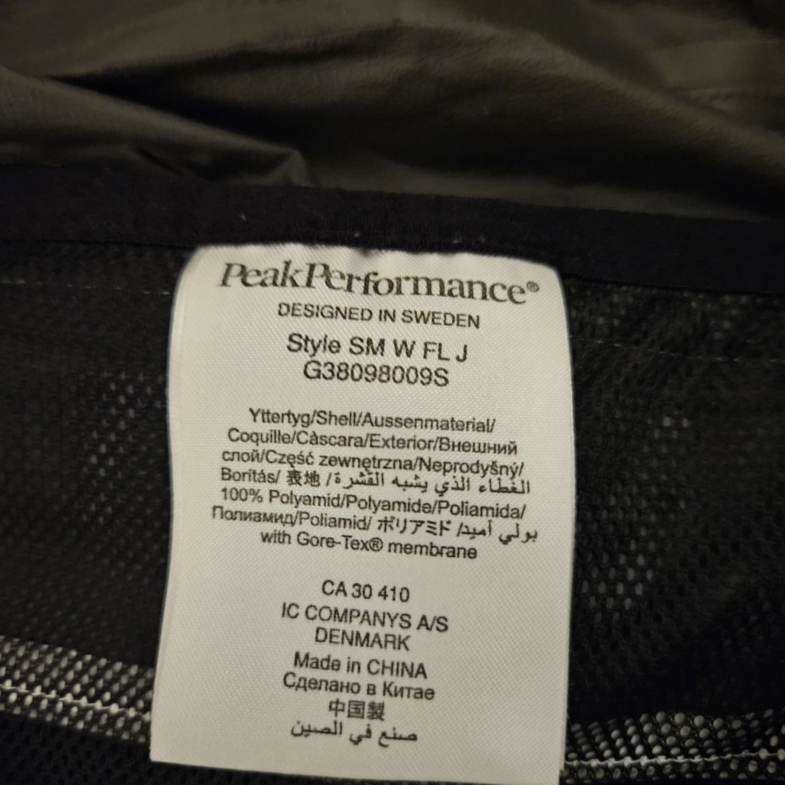 Vit golf, vind och regn jacka Peak Performance Gore-Tex bro hof slott - 3