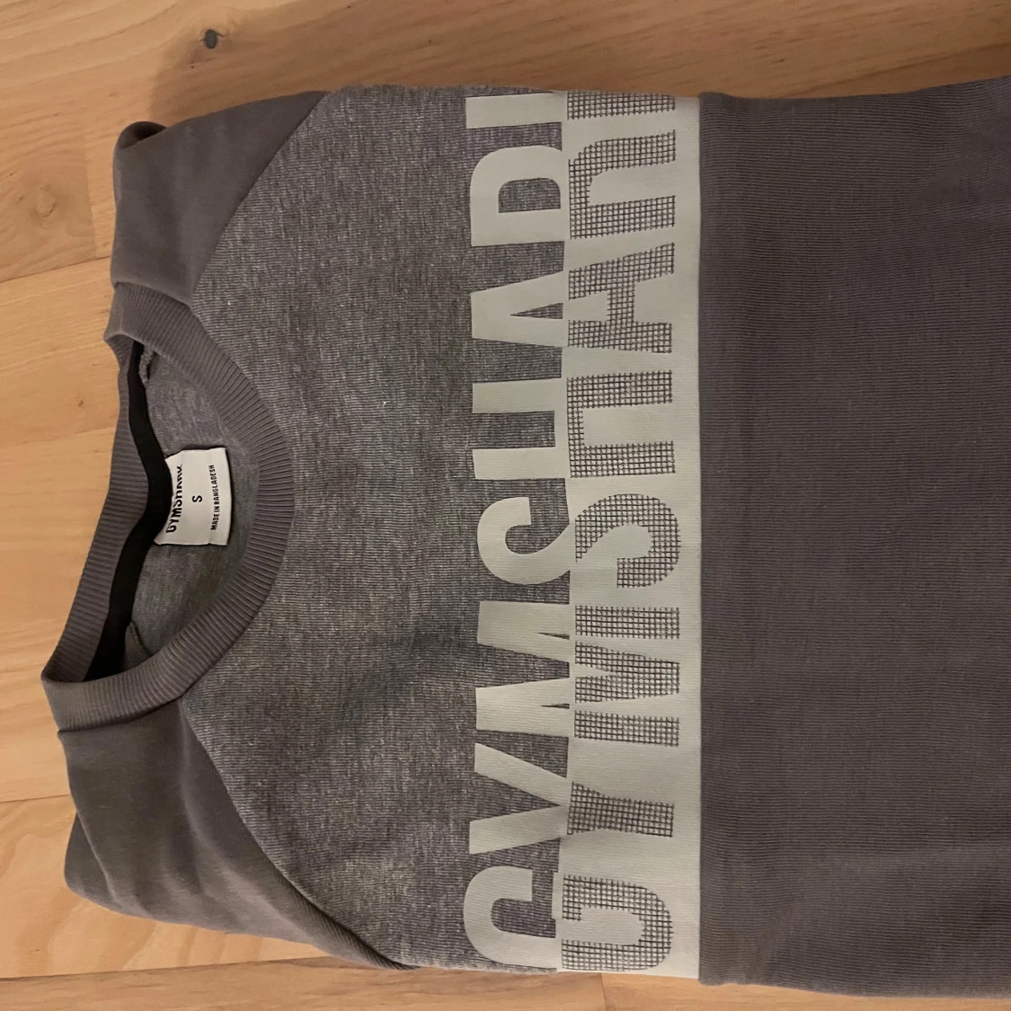 Grå Gymshark sweatshirt i bomull - 2