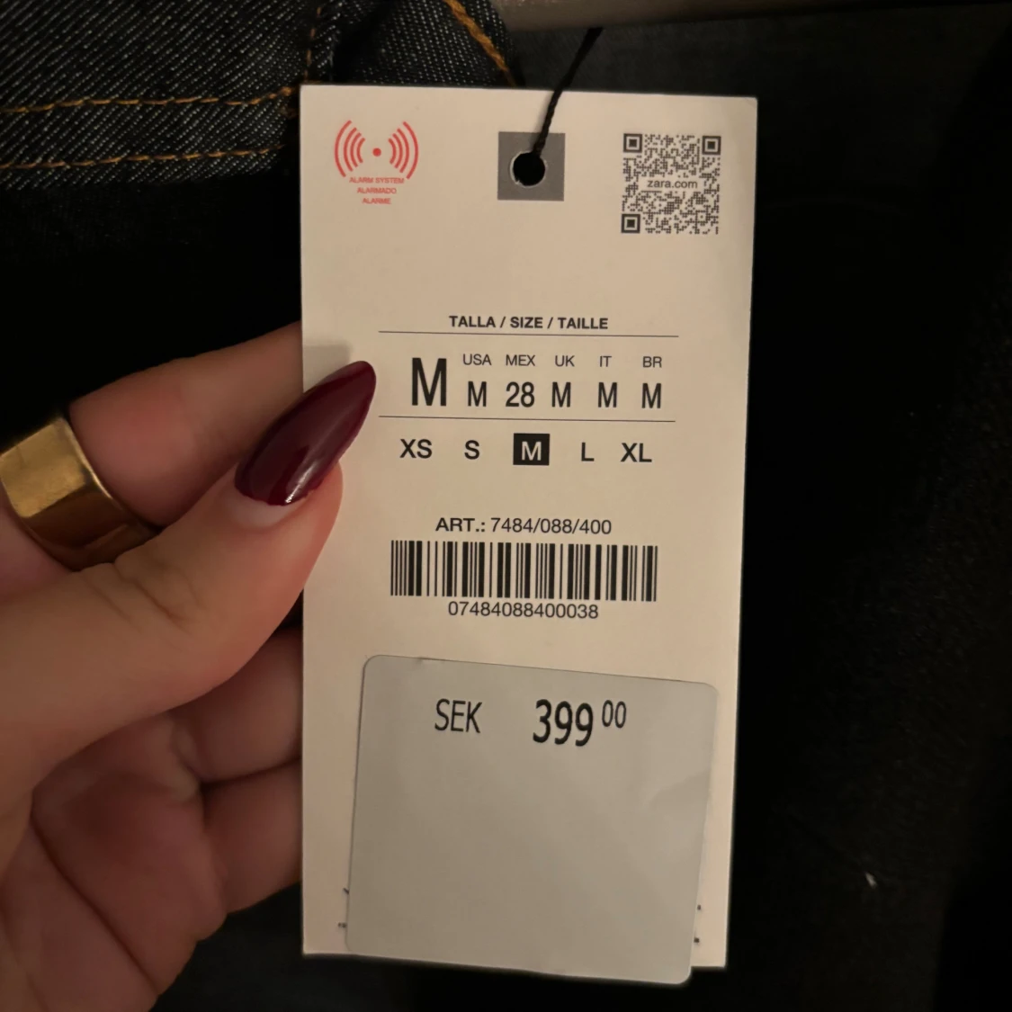 Svart jeansklänning från Zara M - 1