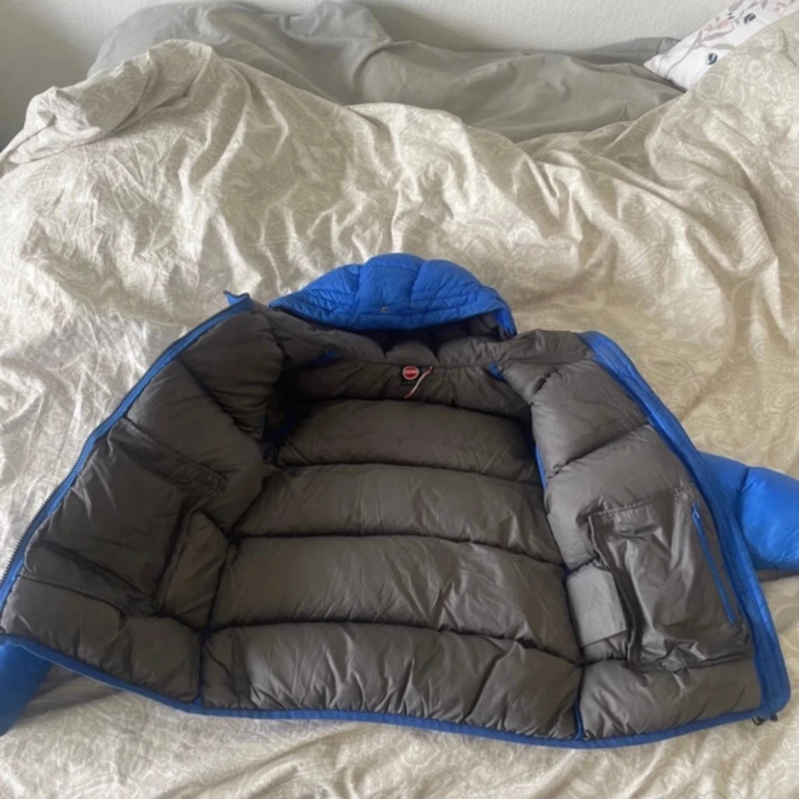 Blå Colmar dunjacka med huva - 2