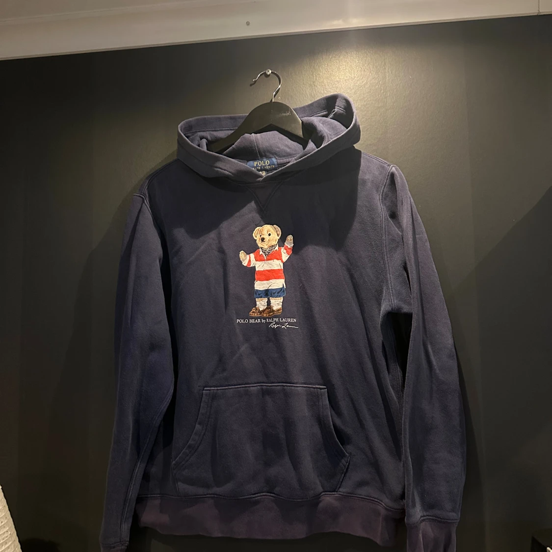 Mörkblå hoodie Polo Ralph Lauren S