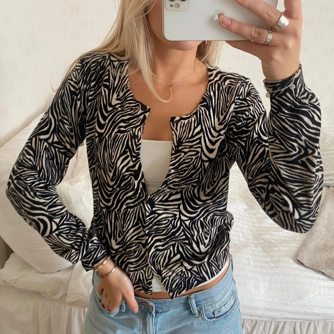 Kofta i zebramönster - 90