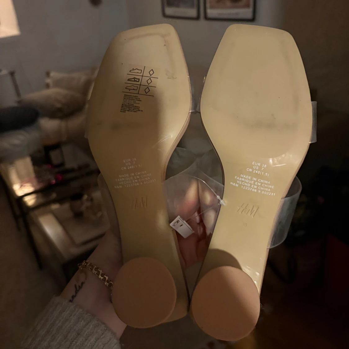 Transparenta klackskor från H&M - 1